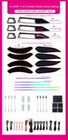 Lumière d'ambiance de voiture SJC pour BMW Série 3 2013-2019, lumière d'ambiance 64 couleurs pour F30 F31 F34 F36, accessoires de décoration intérieure
