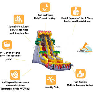Juegos Inflables Acuaticos Outdoor Jumping Castle Kids Bounce House Commercial <strong>Banzai</strong> <strong>Inflatable</strong> Water Slide - Product Image 4