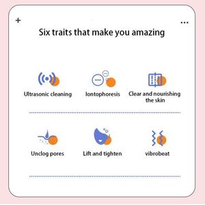 Limpiador Facial Ultrasónico Mini de Venta al por Mayor de Fábrica, Herramienta Sónica de Cuidado de la Piel de ABS para Limpieza, Exfoliación y Peeling Facial y Capilar - Product Image 5