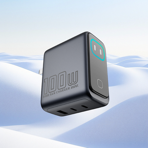 อะแดปเตอร์ GaN ชาร์จเร็ว 100W แบบสามพอร์ต พร้อมจอแสดงผล AI ชาร์จเร็ว 2C+1A สำหรับโทรศัพท์มือถือ ชาร์จเร็วแบบ Type C สำหรับ Iphone Oppo Vivo Xiaomi - Product Image 2