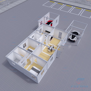 مصنع قوانغتشو حاوية منزل خشبي مسبق الصنع للكلاب منازل جاهزة الصنع 3 غرف نوم فاخرة بسعر رائع - Product Image 6