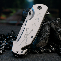 Couteau pliant en acier inoxydable haute dureté, couteau de poche pour l'extérieur, outil de survie pour le camping
