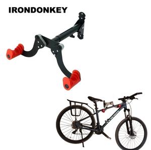 IRONDONKEY support <span class=keywords><strong>de</strong></span> stationnement <span class=keywords><strong>de</strong></span> vélo VTT <span class=keywords><strong>crochet</strong></span> pliant cadre <span class=keywords><strong>de</strong></span> <span class=keywords><strong>Suspension</strong></span> porte-vélos support <span class=keywords><strong>de</strong></span> vélo - Product Image 1