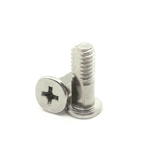 Tornillo de Cabeza Plana NOMOSION Métrico M6, Diámetro de la Tapa de 10 mm, Clase 8.8, Acero Inoxidable, Zincado, Rosca Estándar - Product Image 4