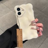 Nouvelle Coque de Téléphone 2025 pour iPhone 16 Plus 15 17 Pro Max 14 13 – Accessoire Mobile Coque Arrière Effet Nuage Gonflé