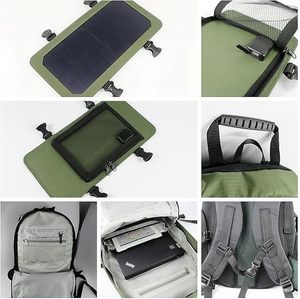 Mochila de viaje de papel Tyvek de gran capacidad, mochila de negocios impermeable, Panel Solar USB, carta de moda Unisex antirrobo - Product Image 1
