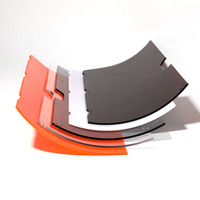 Panneaux incurvés en PMMA transparents et colorés, découpés sur mesure avec précision par CNC, pour pare-brise en acrylique et cloisons intérieures