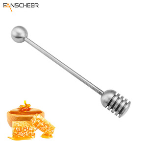Stainless Steel Honey Stick With Round Bead Food Grade Stirring Spoon For Honey Mixing Party Use - Product Image 5