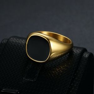 yunnique Fashion <b>Rings</b> Geometric Gold Plated Stainless Steel Unisex Jewelry Gift - Product Image 1