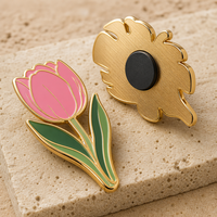 Aimants de réfrigérateur en métal émaillé personnalisés en gros, motifs végétaux mignons (fleurs, feuilles, succulentes), autocollants décoratifs pour réfrigérateur, cadeaux