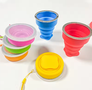 Gobelet pliable en silicone portable |   Gobelet d'eau de voyage anti-fuite pour les sports de plein air et le camping - Product Image 2