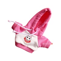 Peluche Bébé Petit Ours Chien en Tissu Sweat à Capuche Bicolore 0-24 Mois Série Fantaisie