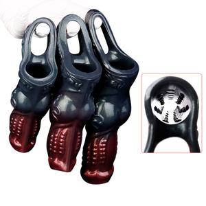 N-DW5209XL Fantasie Dildo Cover Met <span class=keywords><strong>Drop</strong></span> Ring Pnies Vergroting Vertraging Ejaculatie Siliconen Schede Voor Paar Te Verbeteren Plezier - Product Image 2