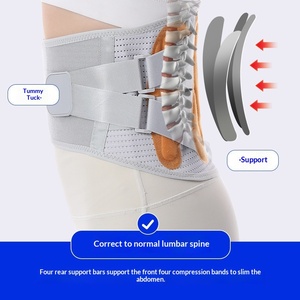 <span class=keywords><strong>Ceinture</strong></span> de protection lombaire de qualité médicale, approuvée par la FDA, avec chauffage et massage, personnalisable, en fibre de polyester, modèle MDY-W041, pour la course à pied et les sports - Product Image 3