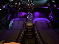 Kit d'éclairage d'ambiance RGB 64 couleurs pour Audi A3/S3 V8 2013-2017, éclairage intérieur LED, accessoires décoratifs auto