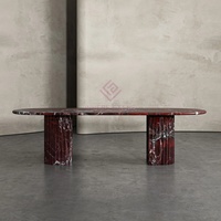 Mesa de Comedor de Granito Patagonia de Diseño Moderno, Mesa Central de Piedra Natural para Interiores, para Uso en Villas u Oficinas