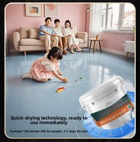 Peinture époxy autolissante pour sols en sable, résistante aux fissures et à l'usure pour carrelage en béton, finition micro-terrazzo pour la maison, qualité OEM