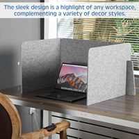 Bureau fibre de polyester PET diviseur de bureau acoustique bureau panneau de confidentialité cabine debout cloison de bureau pour réduire le bruit