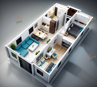 Maison de camping, chalet, maison conteneur pliable de 20 pieds, cabine de couchage, hôtel capsule, camp de travail