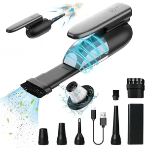 Air Duster Electric Air Duster 3 Speed 120000 RPM Spray de aire comprimido con luz LED y cepillo de limpieza para la limpieza del hogar