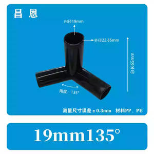 Accesorios de Tubería de Plástico Rígido Delgada de 19 mm - Conectores de Tubería de Agua Pequeños Directos, Codos, Tes Planos con Soportes y Juntas, Mangueras de Plomería - Product Image 5