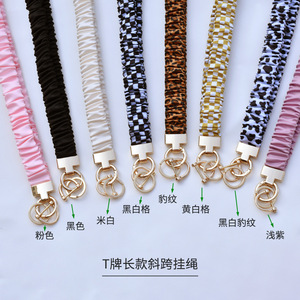 Cordón de teléfono de poliéster con cuello no restrictivo para hombres y mujeres, fundas de teléfono de cuero para uso en exteriores e insignias de identificación, impresión Offset - Product Image 1