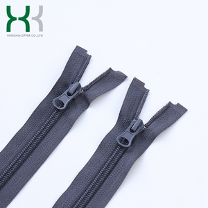 <span class=keywords><strong>HH</strong></span> <span class=keywords><strong>Marca</strong></span> 7 # Nylon Open-End Auto Lock Gris Cremalleras de cadena larga para prendas de vestir - Product Image 1