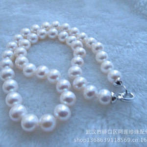 สร้อยคอมุกน้ำจืดอาเลียน 9-10 มม. เกรด AAA สีขาวทรงกลม สำหรับใส่ทุกวัน - Product Image 3