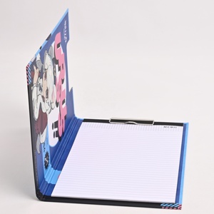 Chất lượng cao thân thiện với môi tùy chỉnh A4 phim hoạt hình clipboard giấy kraft có thể gập lại tập tin thư mục dễ thương cá nhân tổ chức nộp hồ sơ - Product Image 4