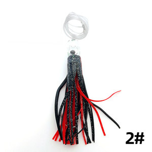 Leurres <span class=keywords><strong>de</strong></span> pêche à la traîne <span class=keywords><strong>au</strong></span> thon en mer Mahi appâts artificiels à jupe d'eau salée avec jupes <span class=keywords><strong>de</strong></span> calmar pieuvre crochets gréés - Product Image 3