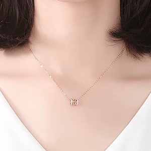 Collier pendentif pour femme, chaîne fine classique pour clavicule, bijoux de mode - Product Image 4