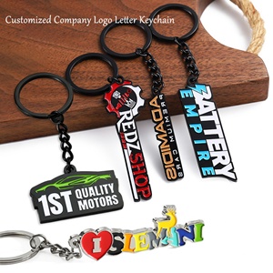 Wholesale Custom Personalized Fashion 2D 3D <b>Silver</b> Black Plated Zinc Alloy Eco-Friendly Waterproof Keychain - Product Image 2