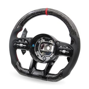 Volante de Fibra de Carbono Forjado OEM para <span class=keywords><strong>Mercedes</strong></span> Benz CLK500 A220 W204 W213 C180 X164 - Product Image 2