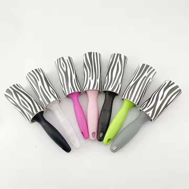 Strong Adhesive Handle Plastic Lint Roller 100 Sheets Pack Set for Pet Hair Removal Dog and Cat Lint Remover