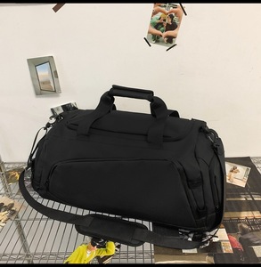 Sac de voyage unisexe, sport, natation, fitness, grande capacité, séparation sec/humide, imperméable, polyester, sensation haut de gamme, pour courts séjours - Product Image 2