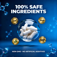 Capsules de magnésium complexe 12-en-1 700 mg avec glycinate, citrate, malate, végétalien, sans gluten, complément alimentaire, 120 unités