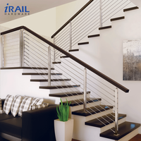 Kit de garde-corps en câble en acier inoxydable 316 pour balcon extérieur, systèmes de garde-corps en fil métallique avec outil de sertissage, design moderne pour escaliers