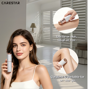Épilateur électrique portable pour femmes avec 150 minutes d'autonomie, coque métallique et éclairage LED, tondeuse corporelle, rasoir pour femmes - Product Image 4