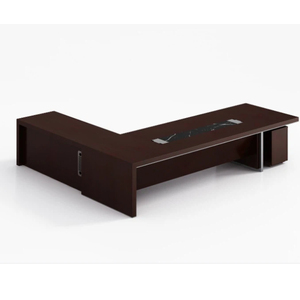 Mesa <span class=keywords><strong>de</strong></span> <span class=keywords><strong>Oficina</strong></span> Ejecutiva con Diseño Moderno y Chapa <span class=keywords><strong>de</strong></span> Madera Ecológica para <span class=keywords><strong>Trabajo</strong></span> Híbrido y Reuniones Virtuales, Uso en <span class=keywords><strong>Oficina</strong></span> en Casa - Product Image 2