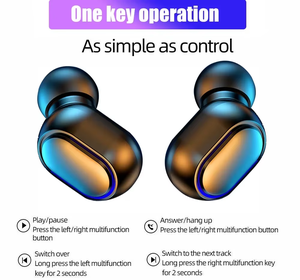 E7S New TWS Earbuds With LED Digital Display <b>Wireless</b> Headphone Chipset LED Display - Product Image 4