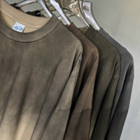 Fabricante de camisetas lavadas MOQ bajo Estilo extragrande Estilo desgastado Camisetas personalizadas para hombres