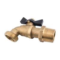 Robinet de Jardin en Laiton NOVAFLOW, Vanne à Boisseau Sphérique 1/2" 3/4" FIP GHT, Connexion Filetée Mâle, Application Eau, OEM Personnalisable, Chine