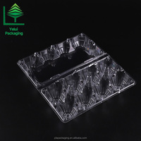 Boîte de rangement transparente extra-jumbo à 8 compartiments, en PET rigide, résistante aux chocs, pour œufs frais de ferme, prix bas
