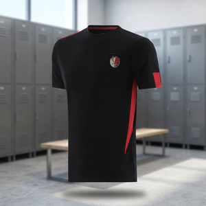 ชุดฟุตบอลชุดเครื่องแบบเสื้อและกางเกงขาสั้นผ้าโพลีเอสเตอร์100% สวมใส่ง่ายสำหรับผู้เล่นฟุตบอลมีบริการ OEM - Product Image 3