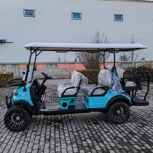 Voiturette de <span class=keywords><strong>golf</strong></span> homologuée pour la route en Californie, nouvelle conception, voiturettes de <span class=keywords><strong>golf</strong></span> électriques personnalisées avec batterie au lithium 72v, autonomie de 50 km, carrosserie de camion, certifiée CE - Product Image 2
