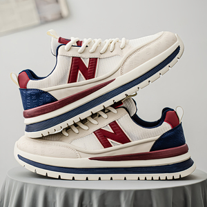 Nuove scarpe da uomo BOLUNE: nuova superficie in Mesh, scarpe sportive Sole morbide traspiranti e comode, scarpe versatili e Casual - Product Image 2