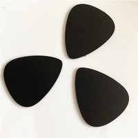 Mini-étiquette NFC en PVC noir pleine bande, passive, NTAG215, 504 octets, 13,56 MHz, pour lecture/écriture Android/iOS, idéale pour les plectres de guitare et la musique