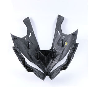 ZHONGHONG 3K Carénage avant en fibre de carbone sèche, cache-phare noir brillant/mat, léger et aérodynamique pour Kawasaki Ninja ZX-25R - Product Image 6