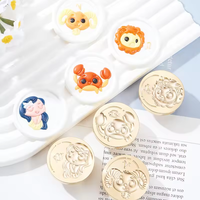 Kit de sceau de cire premium avec tampon en bois, perles et cuillère à cire pour l'artisanat et les boîtes cadeaux