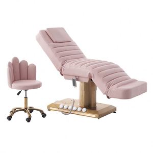 Modern 3 Motors Electric Beauty Bed Hospital Facial Spa Lash Therapy Massage Bed <b>Foldable</b> Portable Commercial Use - Product Image 5